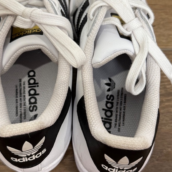 Women's Adidas Originals Superstar II White/Black Size 7.5 Leather - Picture 6 of 10